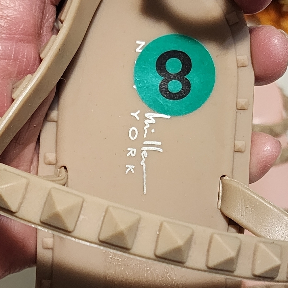 Studded Tan Sandals - Picture 5 of 5